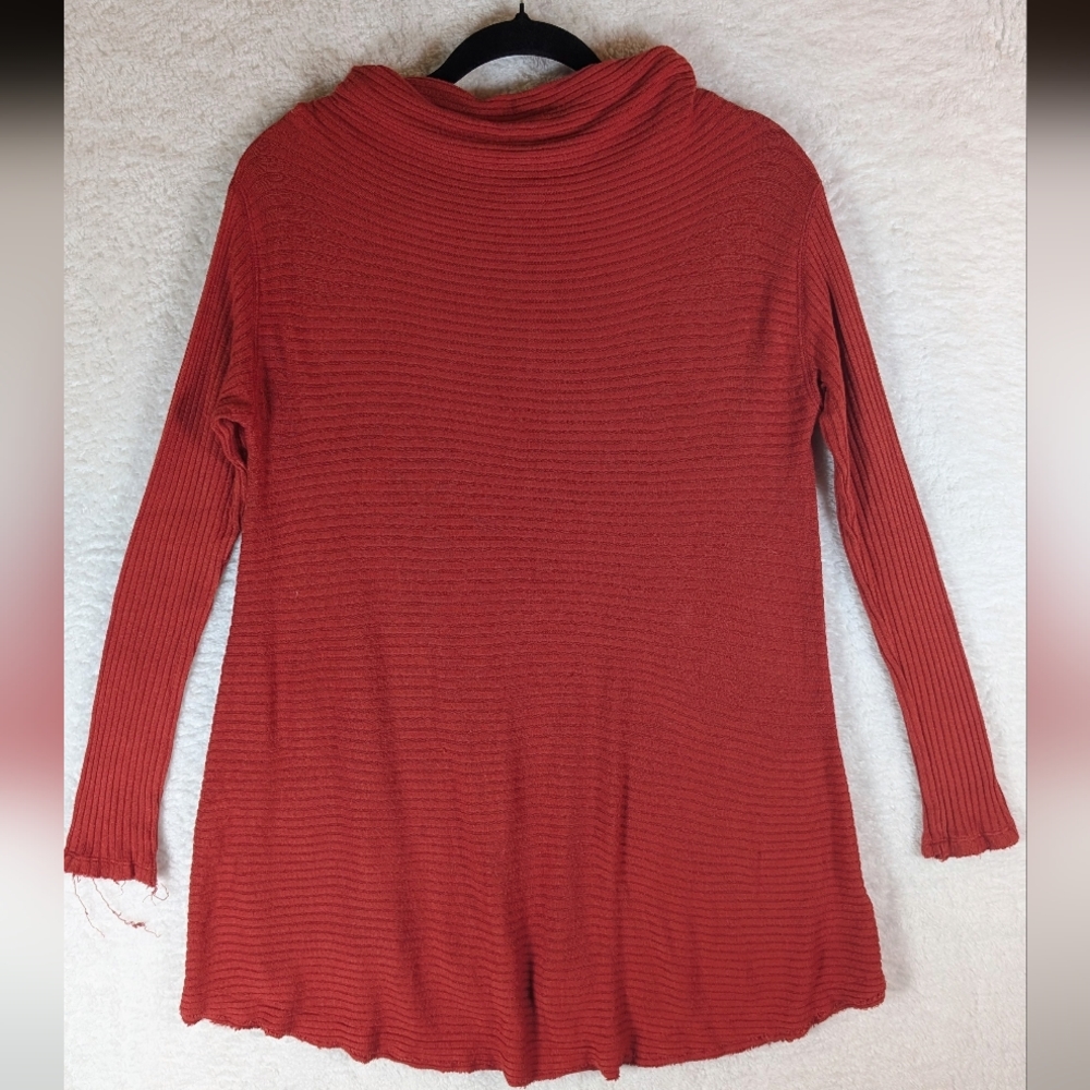 We The Free Rust Ribbed Long Sleeve Top
